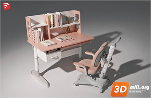Kid's table and chairs Skp Files 